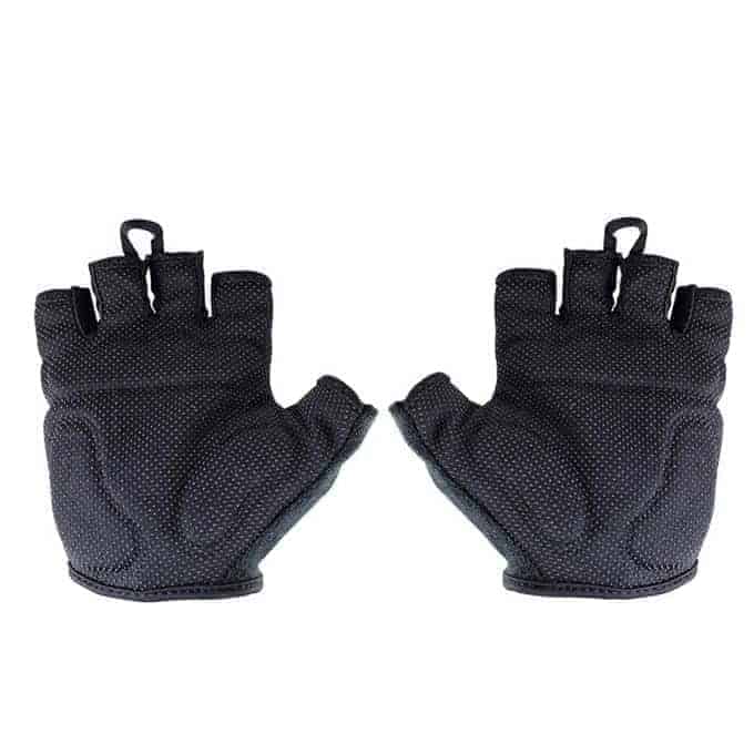 Qepae Cycling Bicycle Half Finger Ultra-breathable Gel Silicone Gloves Medium (Black)