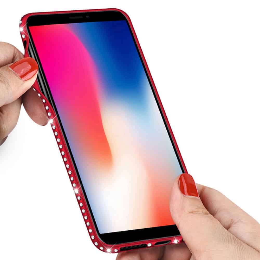 secret garden pattern tpu + glass painted blue light protective back cover case iphone x