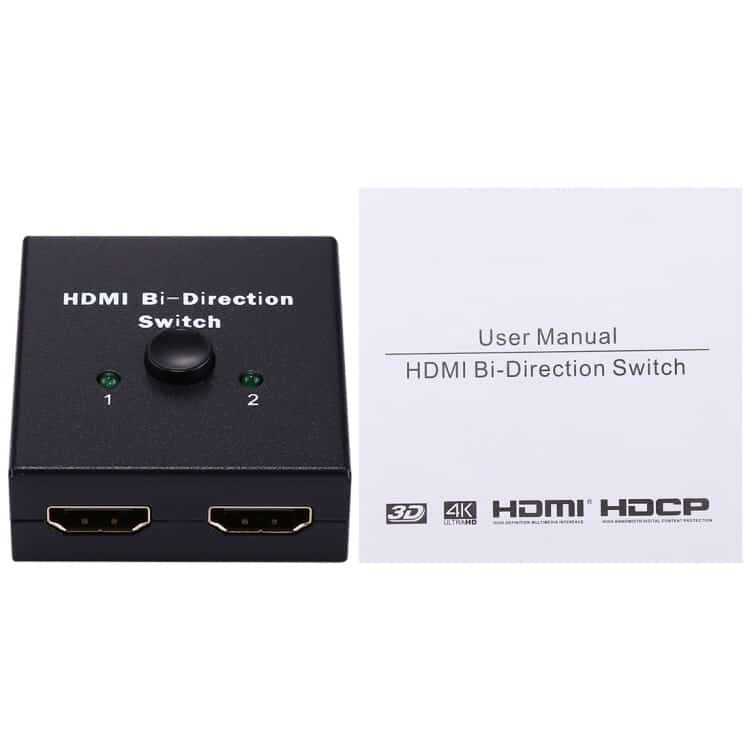 nk q3 2 x 1 / 1 x 2 hdmi bi direction switch splitter