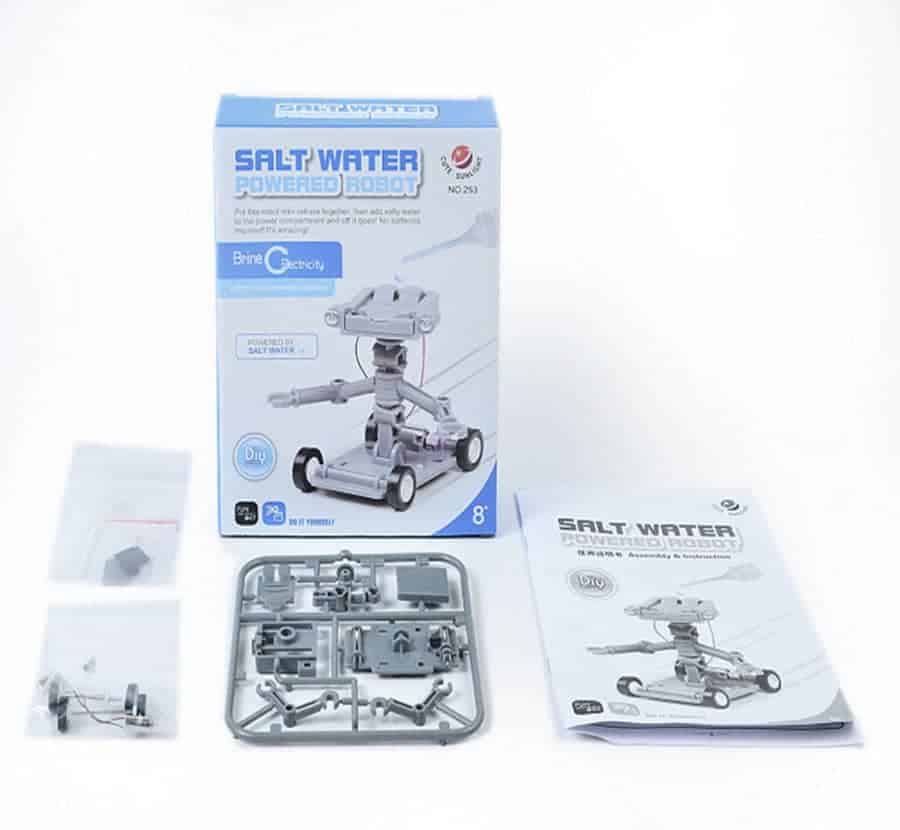 DIY Intelligent Toy Saltwater Powered Robot Set