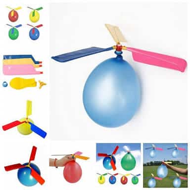 three screw propeller balloons aircraft helicopter balloons flying balloon kids toys