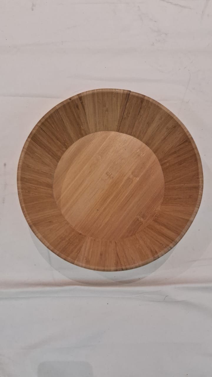 bamboo wood salad bowl