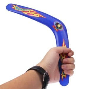 2 pcs classic v style flying boomerang outdoor interesting flying toy (blue)