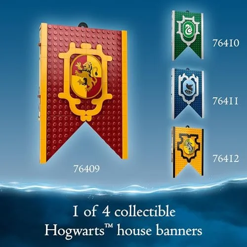 lego harry potter gryffindor magical flag 9+ years interlocking block building sets