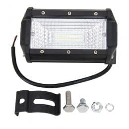 led light bar modified off road lights roof light bar ip67 waterproof 72w condenser 6000k 3000lm led spotlight light searchlight car led work lights, 5 inch two rows dc 10 48v (white light)