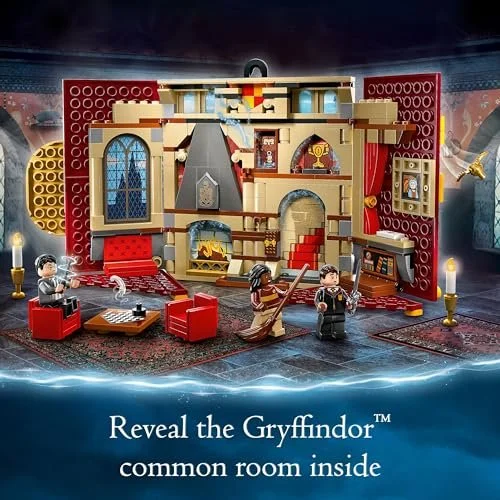 lego harry potter gryffindor magical flag 9+ years interlocking block building sets