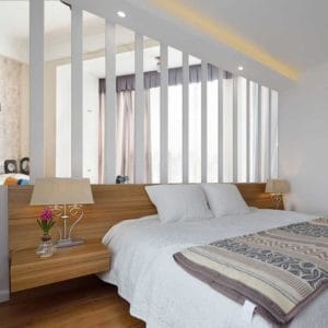 funlife(tm) 10pcs long rectangle bar mirror wall sticker,removable home decor,modern acrylic wall border decal tv background