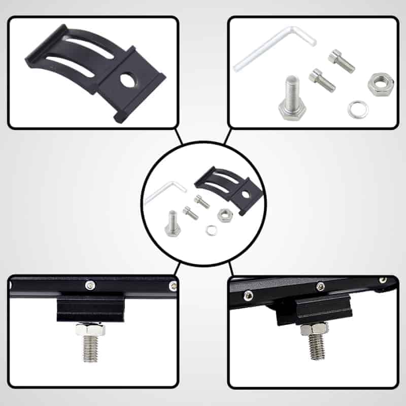 led light bar modified off road lights roof light bar ip67 waterproof 72w condenser 6000k 3000lm led spotlight light searchlight car led work lights, 5 inch two rows dc 10 48v (white light)