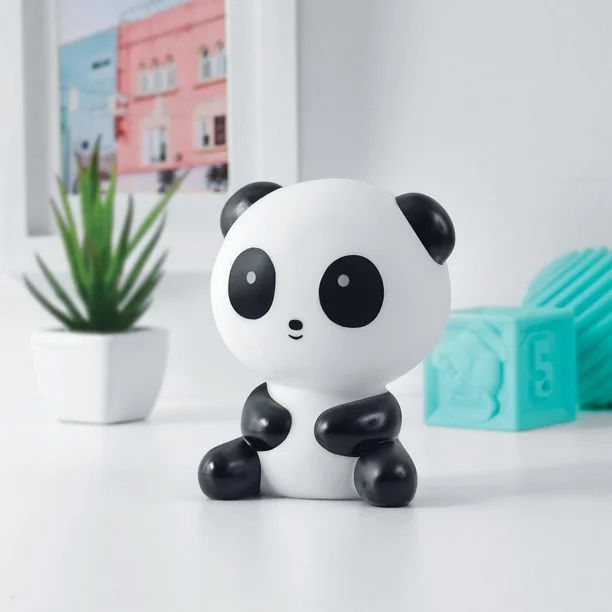 merkury innovations panda color changing led mood light, large panda led mood light