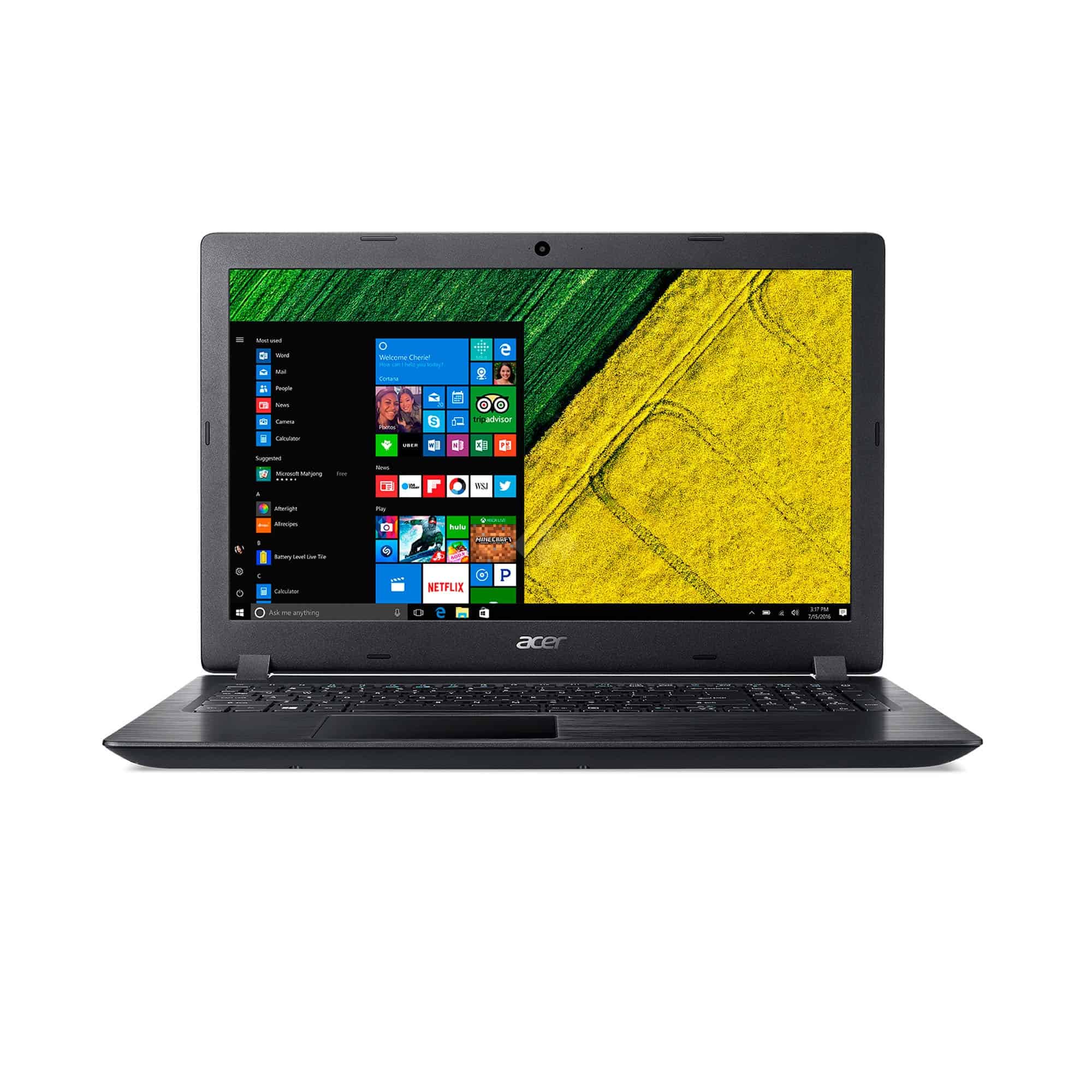 acer aspire3 a315 012 blk intel hd core i3 4gb 15.6 inch