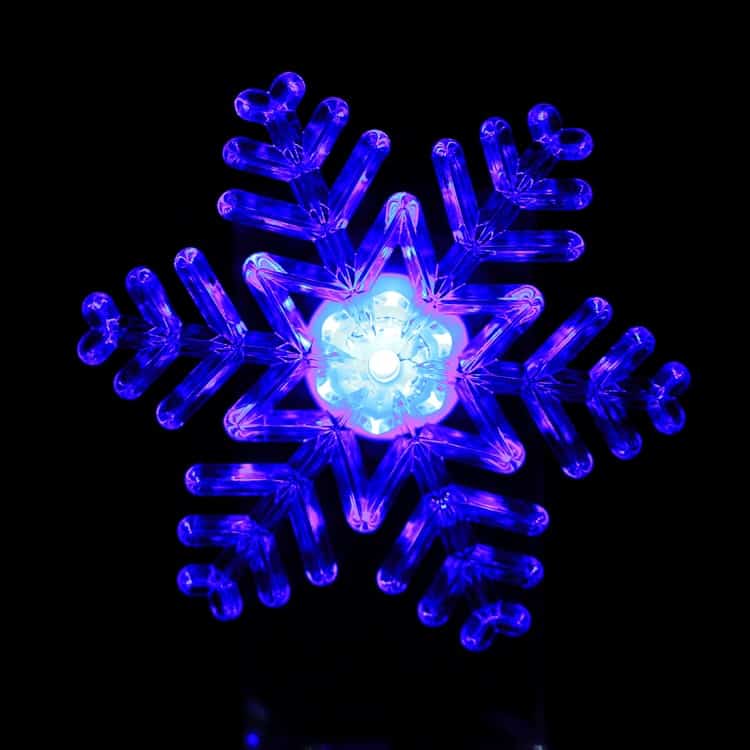 colorful snow flake lamp