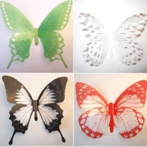 60 pcs home decoration originality pvc 3d butterfly wall paste