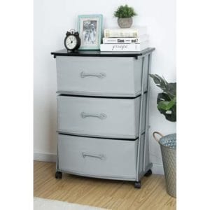 mainstays 3 drawer fabric dresser storage