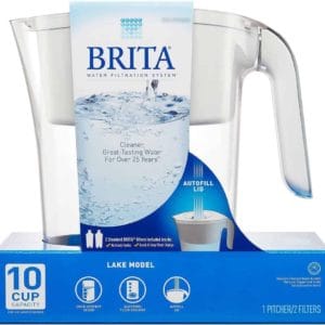 brita water filtration system, 1 pitcher with 2 filters