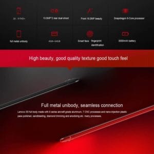 lenovo s5 k520, 3gb+32gb (red)