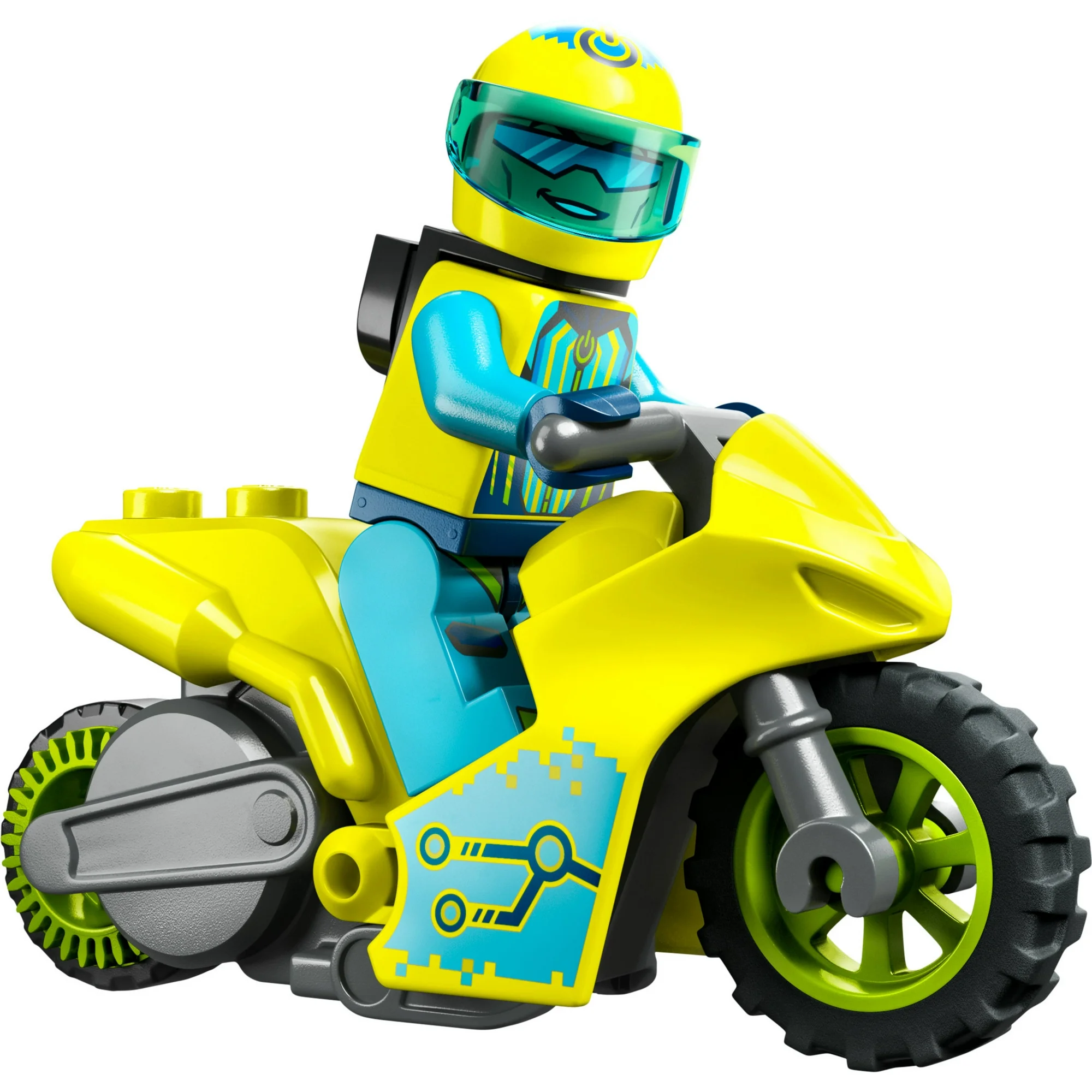 lego city stuntz cyber stunt bike action toy motorbike 60358