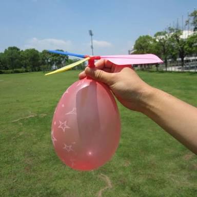 three screw propeller balloons aircraft helicopter balloons flying balloon kids toys
