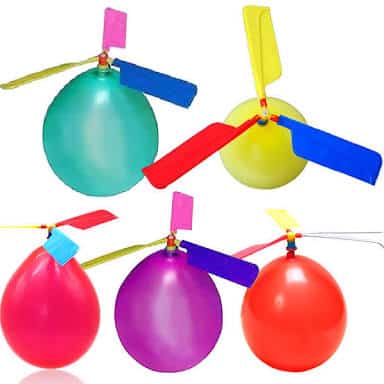 three screw propeller balloons aircraft helicopter balloons flying balloon kids toys