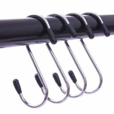 4pcs practical stainless steel s style enclosure goat hanger clasp hook