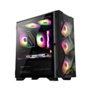 abkoncore c550m mini tower case black coating