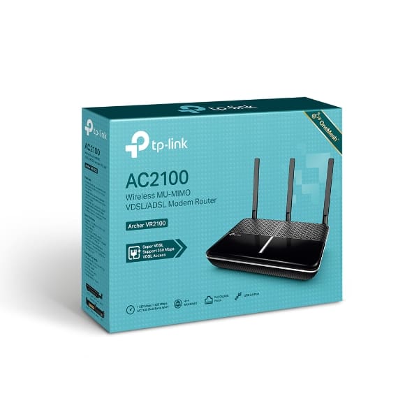 tp link archer vr2100 wireless mu mimo vdsl/adsl modem router ac2100