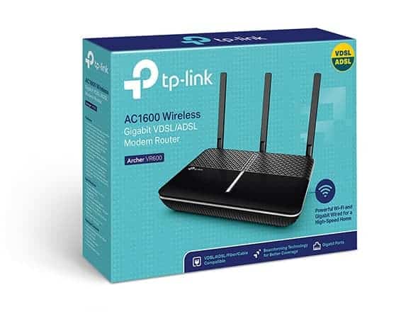 tp link ac1600 wireless gigabit vdsl/adsl modem router archer vr600