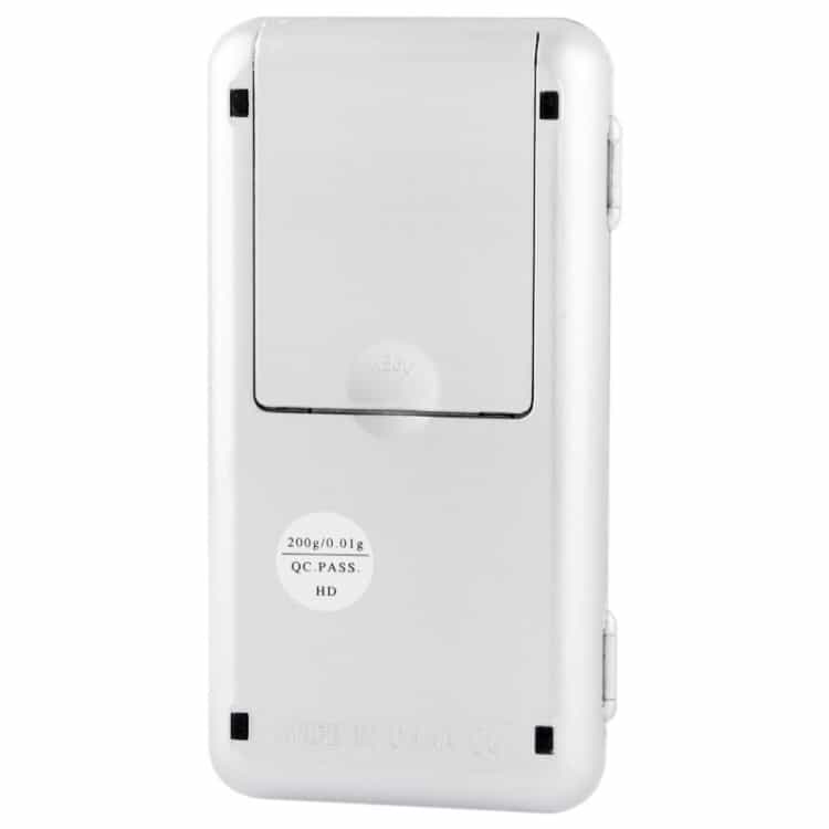 mini digital pocket weighing scale screen size 3.5*1.5cm 200g x 0.01g (silver)