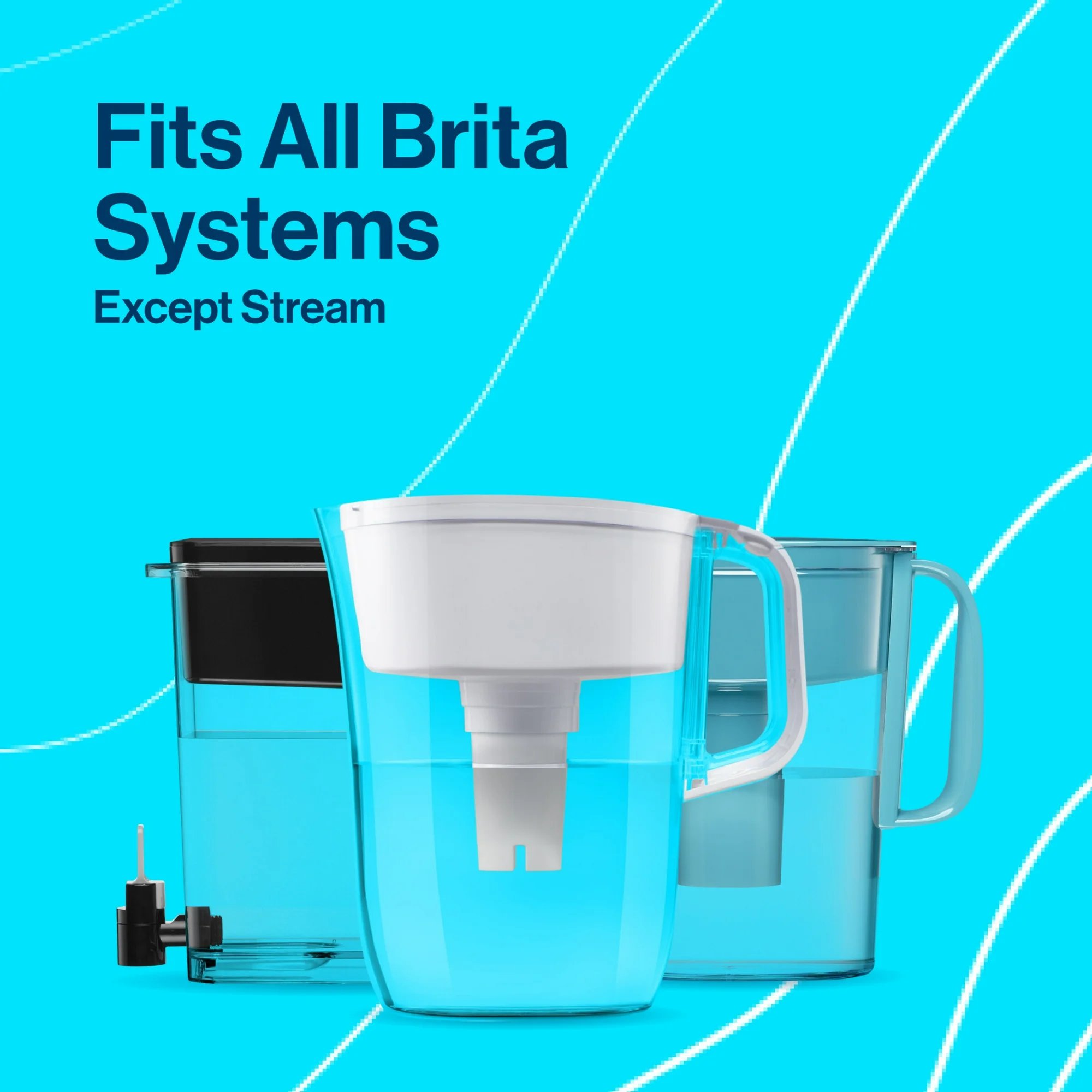 brita standard water filter replacement filters for pitchers and dispenser bpa free 3 count