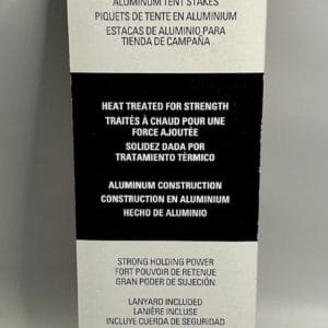 coleman accessories tent stakes 9 inch red solid aluminum metal new