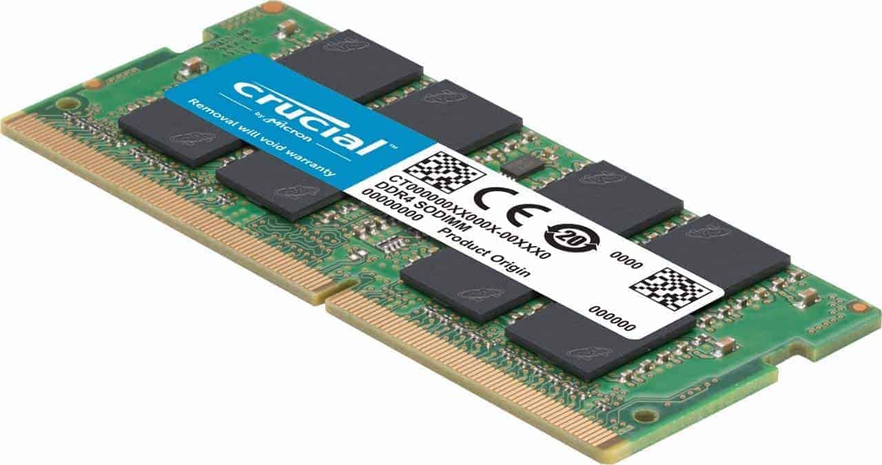 crucial 16gb single ddr4 2666 sodimm 260 pin memory