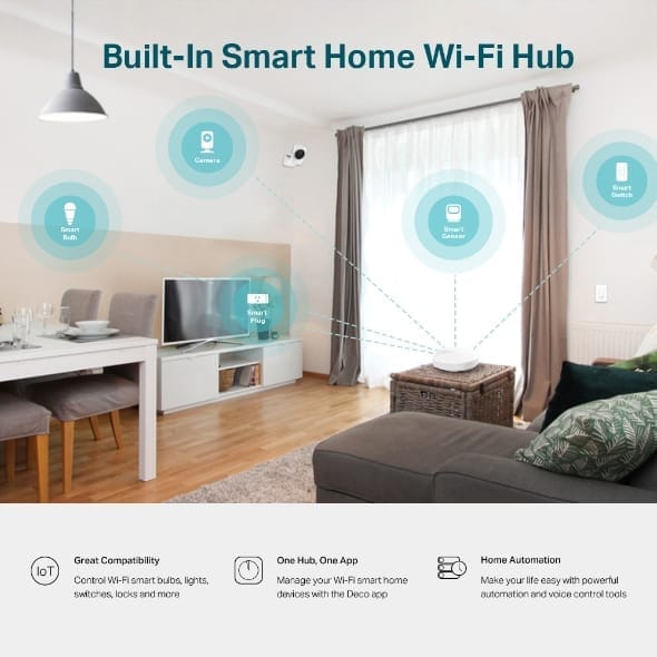 tp link deco m5 ac1300 whole home mesh wi fi system 1 pack