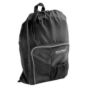 dolfino pro nylon swim gear backpack – black