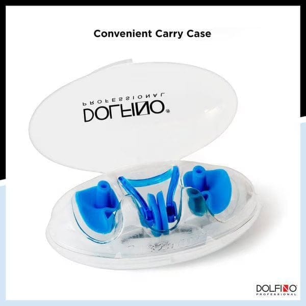dolfino pro nose clip and ear plugs with carry case