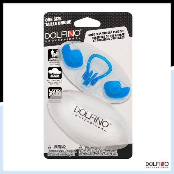 dolfino pro nose clip and ear plugs with carry case