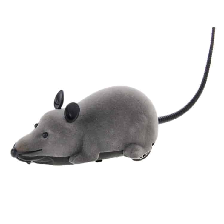 electronic fun mini mice prank toy with remote control (grey)