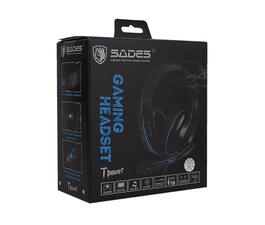 sades sa 701 tpower primary pc gaming headset blue