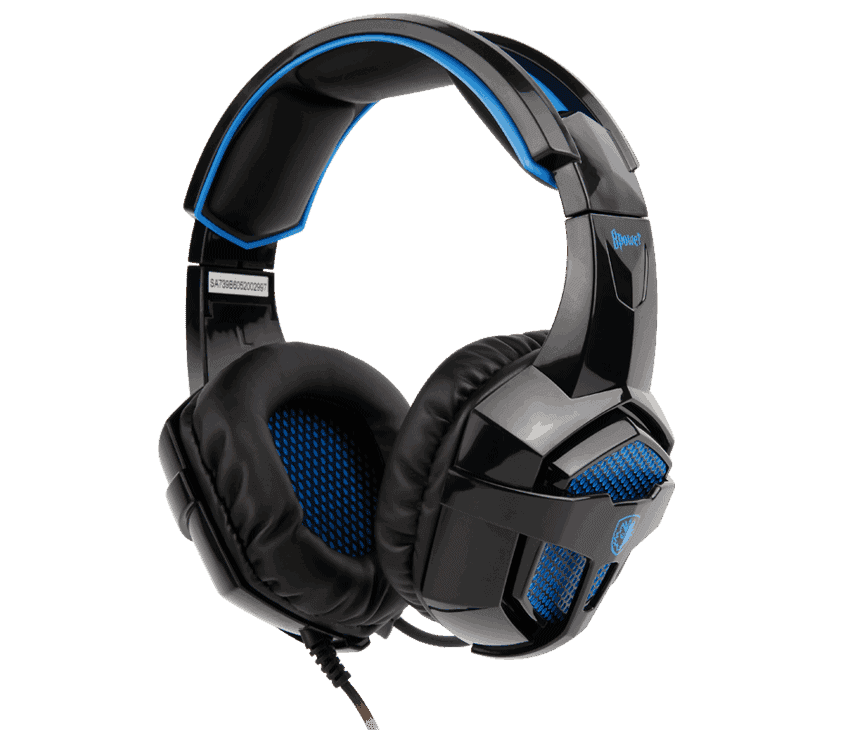 sades sa 739 bpower primary pc gaming headset blue