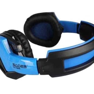 sades headset sa 968 virtual 7.1 led usb gaming headset blue