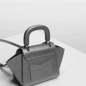 charles & keith geometric structured city bag