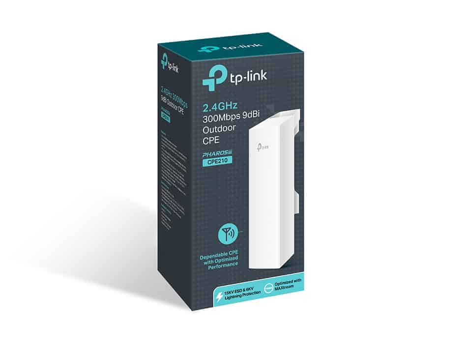 tp link 2.4ghz 300mbps 9dbi outdoor cpe210