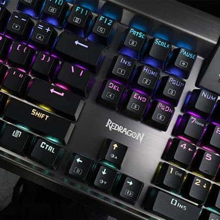 redragon k563 surya rgb led backlit mechanical gaming keyboard 104 keys