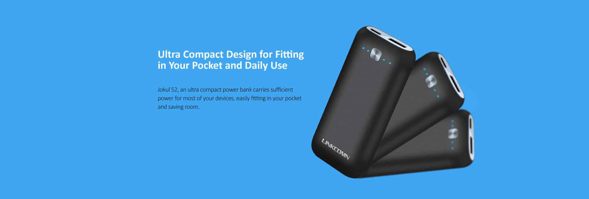 linkcomn jokul 52 5000mah power bank black