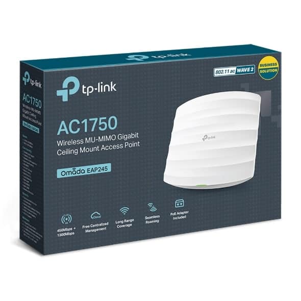 tp linkac1750 wireless mu mimo gigabit ceiling mount access point eap245