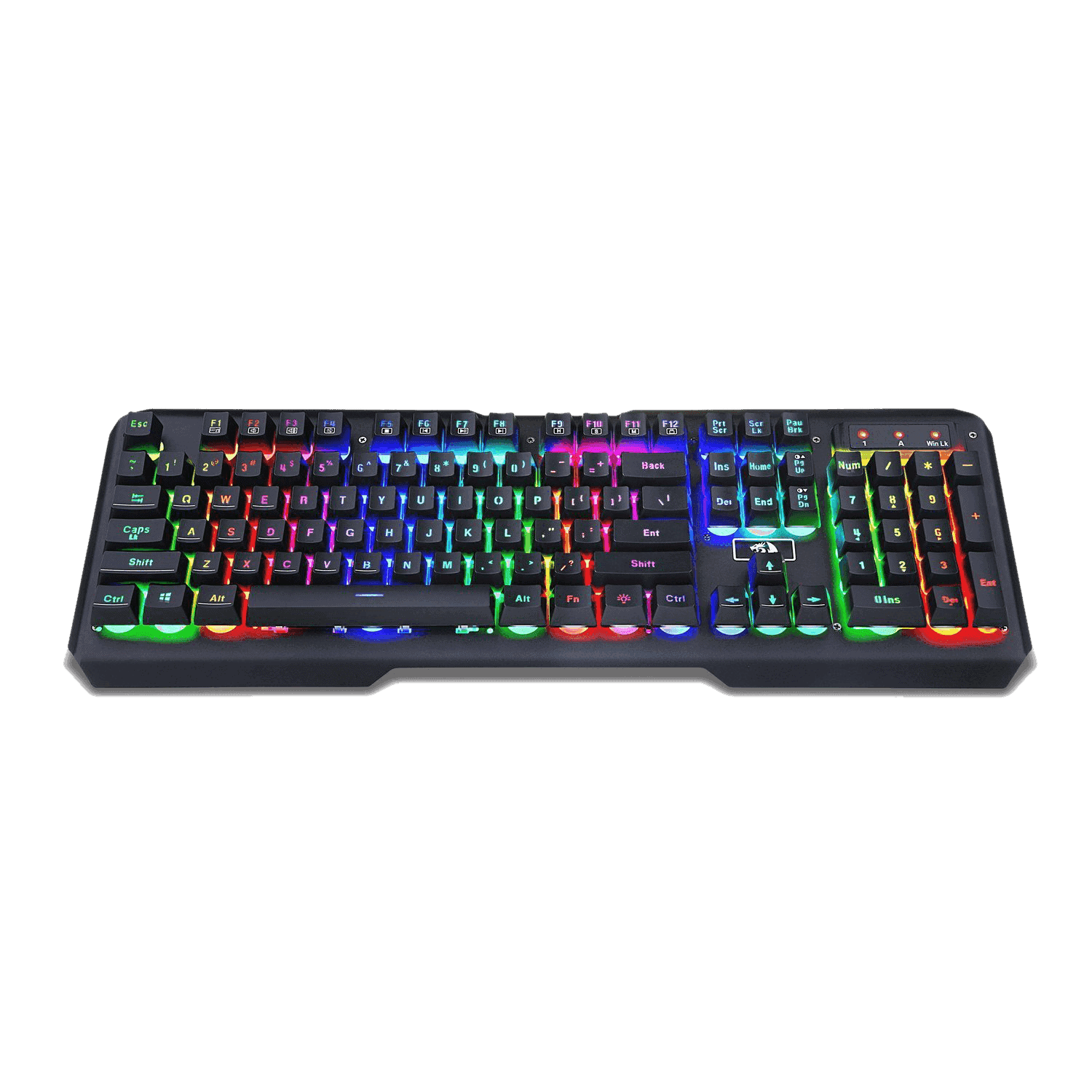redragon k506 centaur 7 color rainbow backlit full size gaming keyboard with numeric keypad