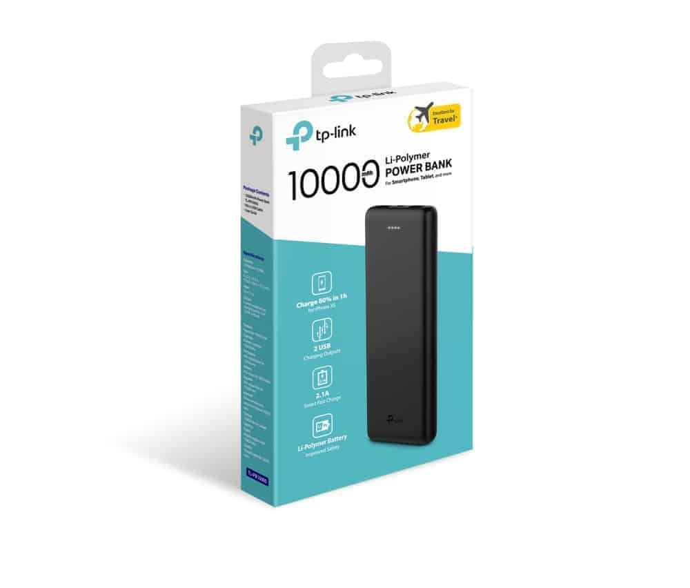 tp link 10000mah li polymer power bank tl pb10000