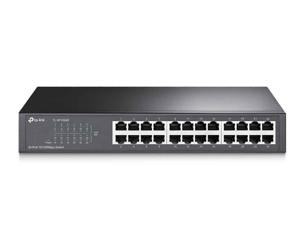 tp link 24 port 10/100mbps desktop/rackmount switch tl sf1024d