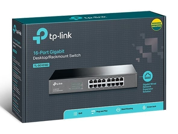 tp link 16 port gigabit desktop/rackmount switch tl sg1016d