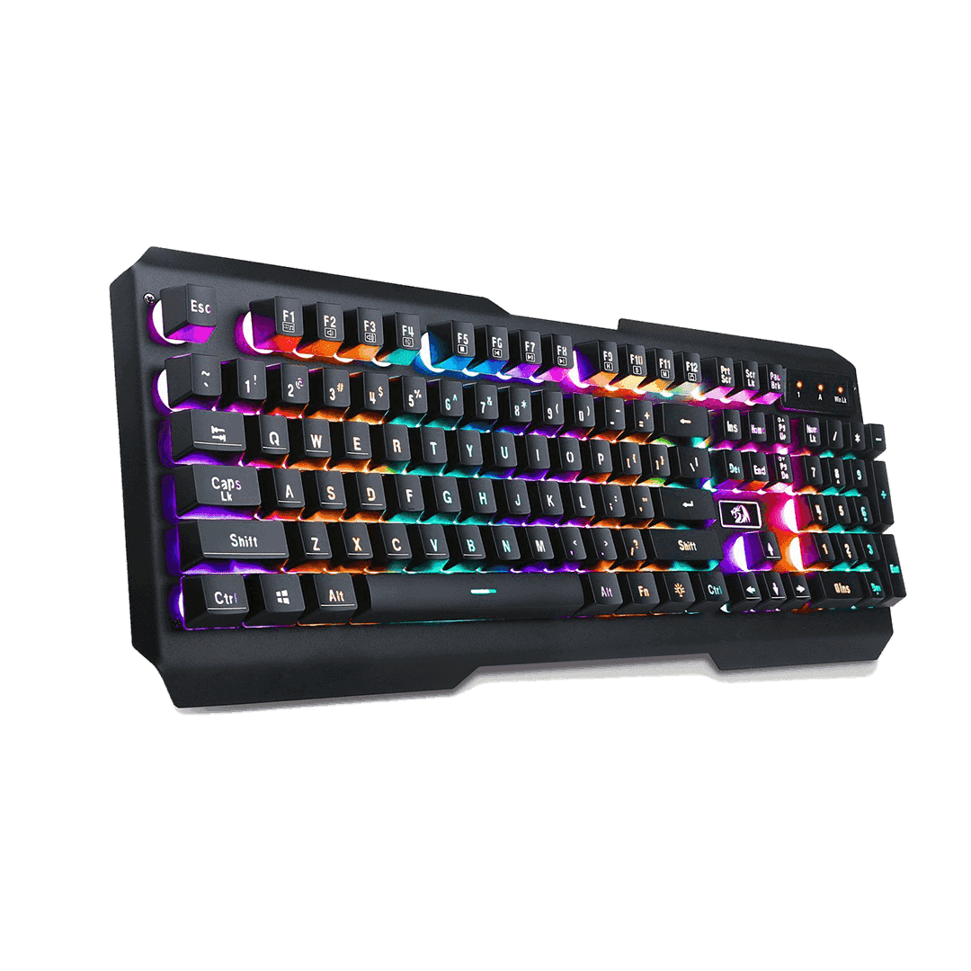 redragon k506 centaur 7 color rainbow backlit full size gaming keyboard with numeric keypad