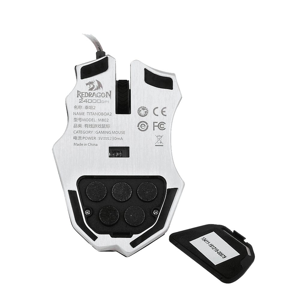 redragon tianoboa 2 m802 2 24000dpi high precision programmable laser gaming mouse