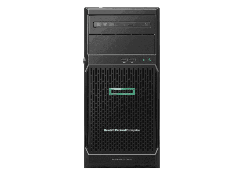 hpe proliant ml30 gen10 e 2124 nhp server tower